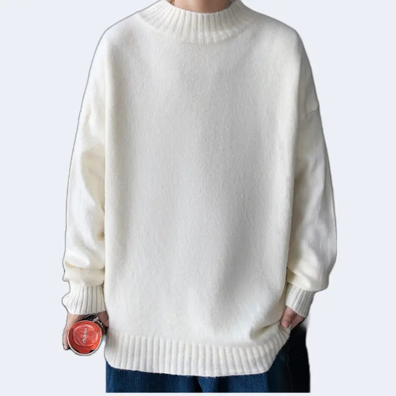white color  Men's cotton sweater
