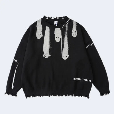 Ripped Ghost Knitted Sweaters