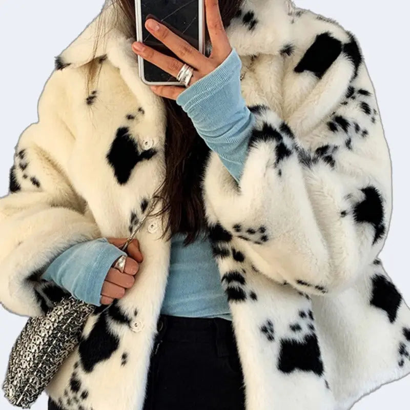 Dalmatian Fur Coat
