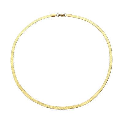 Gold Herringbone Chain & Bracelets