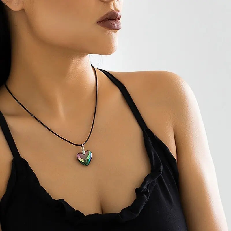 Glass Heart Necklace